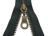 Deelbare ritsen - brons - YKK - 40/45/50/55