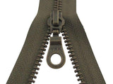 Deelbare ritsen - brons - YKK - 40/45/50/55