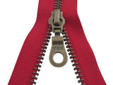Deelbare ritsen - brons - YKK - 40/45/50/55