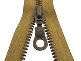 Deelbare ritsen - brons - YKK - 40/45/50/55
