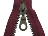 Deelbare ritsen - brons - YKK - 40/45/50/55