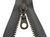 Deelbare ritsen - brons - YKK - 40/45/50/55