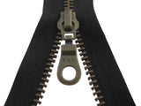 Deelbare ritsen - brons - YKK - 40/45/50/55