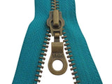 Deelbare ritsen - brons - YKK - 40/45/50/55