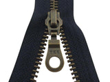 Deelbare ritsen - brons - YKK - 40/45/50/55