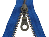 Deelbare ritsen - brons - YKK - 40/45/50/55