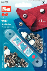 Prym Mini Drukknopen - Zilver - 8mm - 390360 - Fournituren Zakelijk